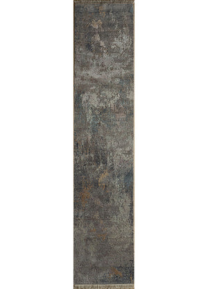 Läufer Woll - 360 x 75 cm - dunkelgrau