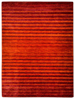 Tapis Gabbeh - Indus - 200 x 140 cm - rouille