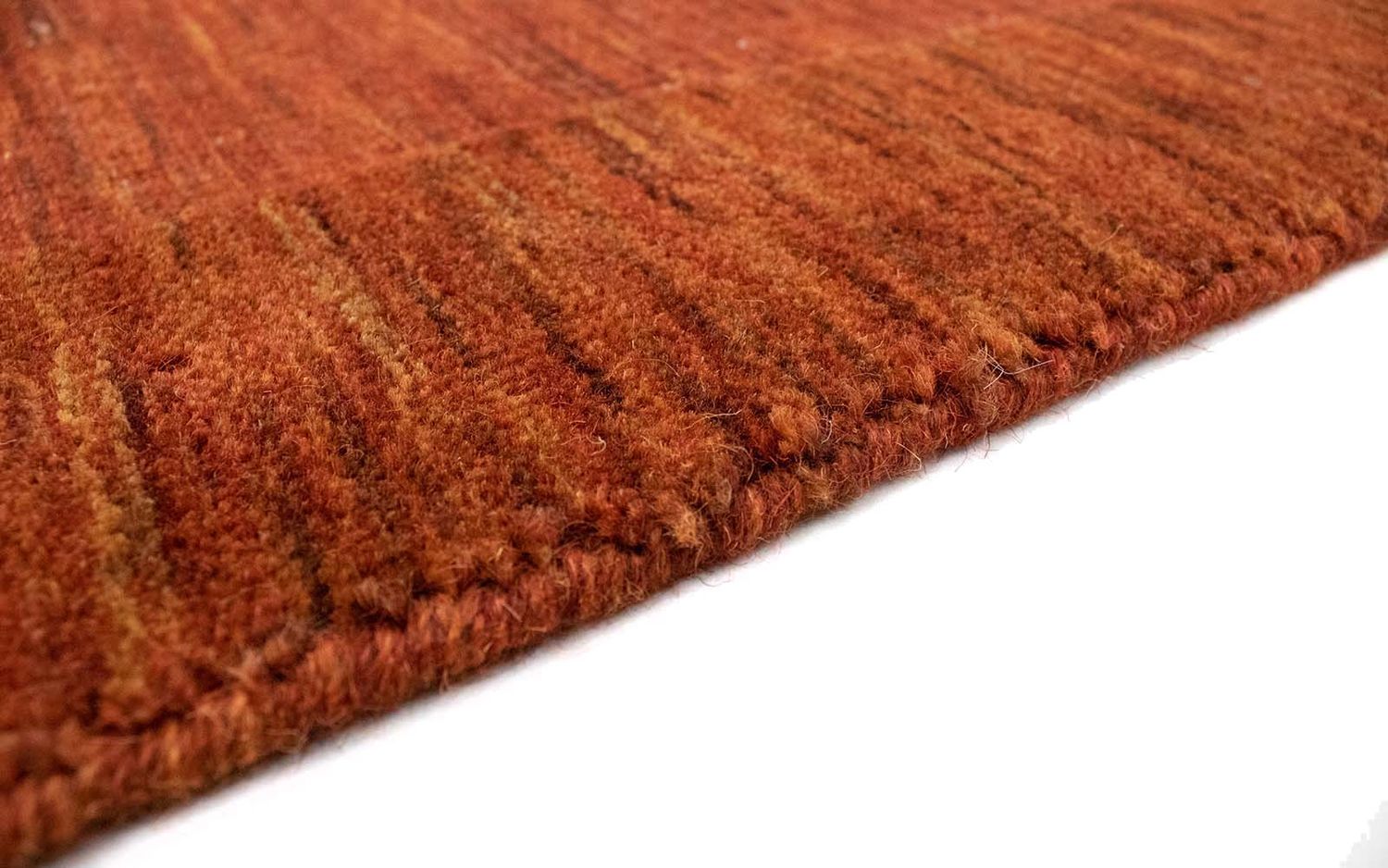 Tapis en laine - 90 x 60 cm - rouille