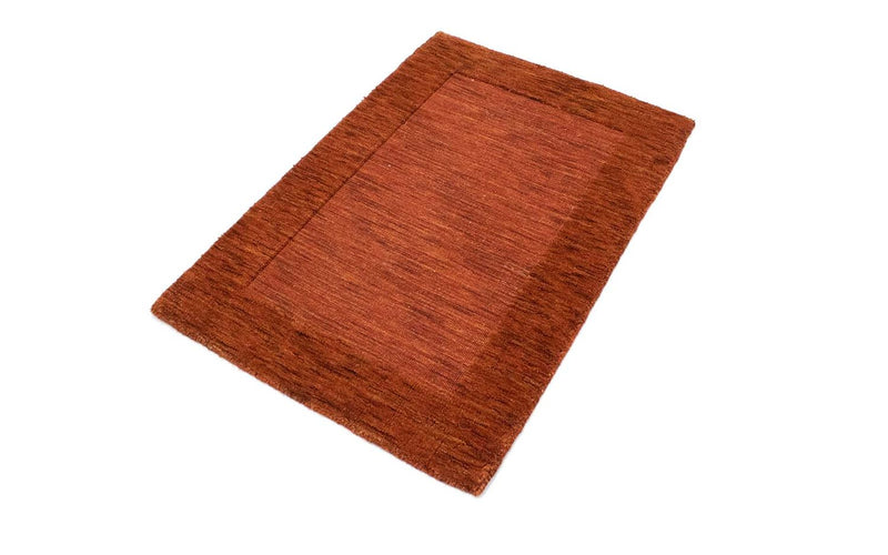 Tapis en laine - 90 x 60 cm - rouille