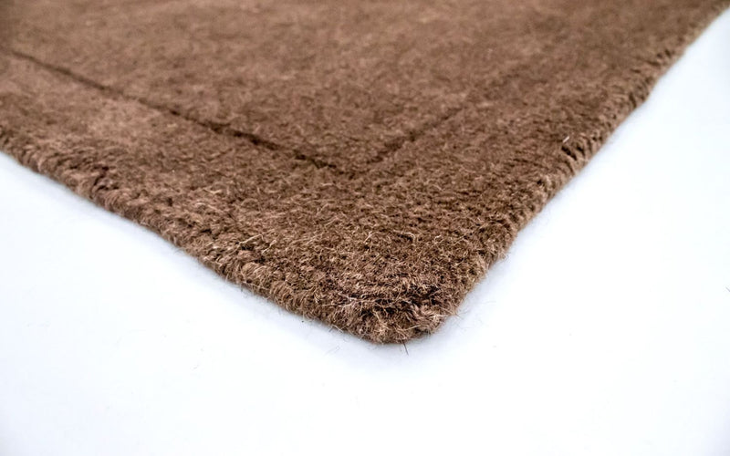 Tapis en laine - 145 x 100 cm - marron