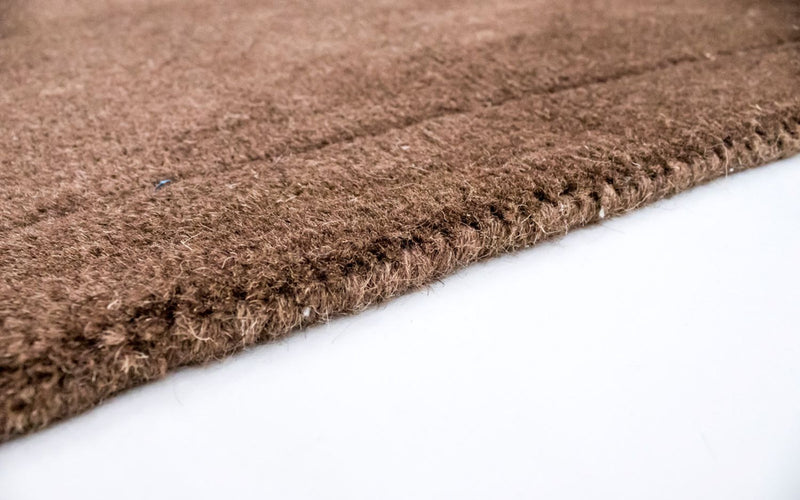 Tapis en laine - 145 x 100 cm - marron