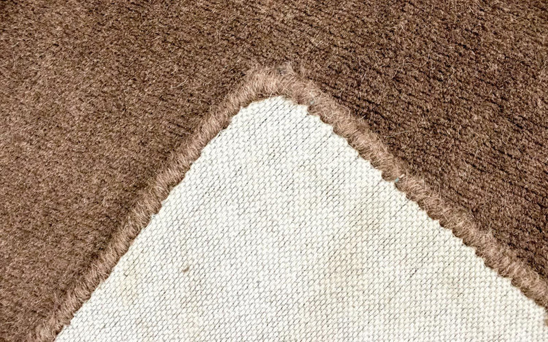 Tapis en laine - 145 x 100 cm - marron