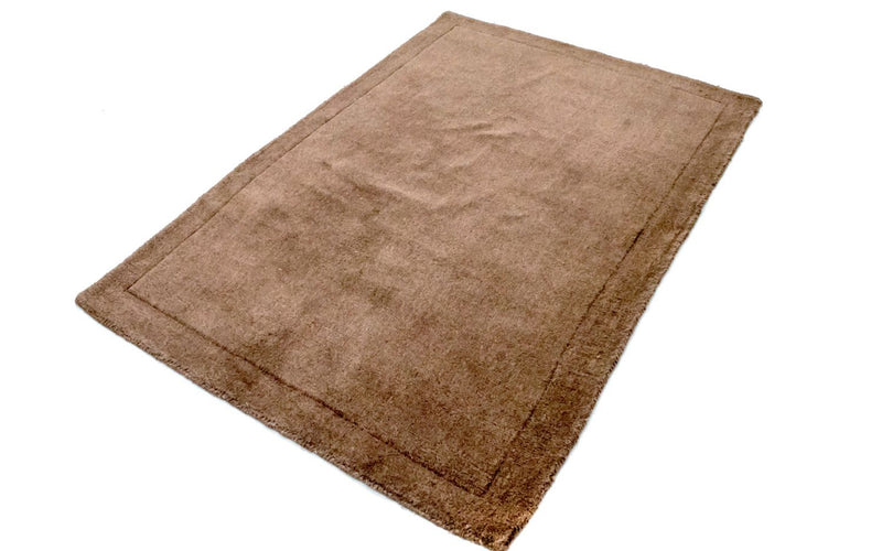 Tapis en laine - 145 x 100 cm - marron