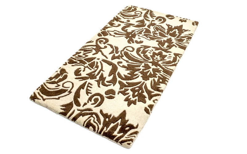 Tapis en laine - 148 x 76 cm - beige