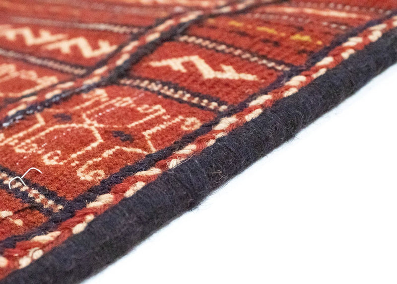 Tapis Kelim - Oriental - 301 x 197 cm - rouge