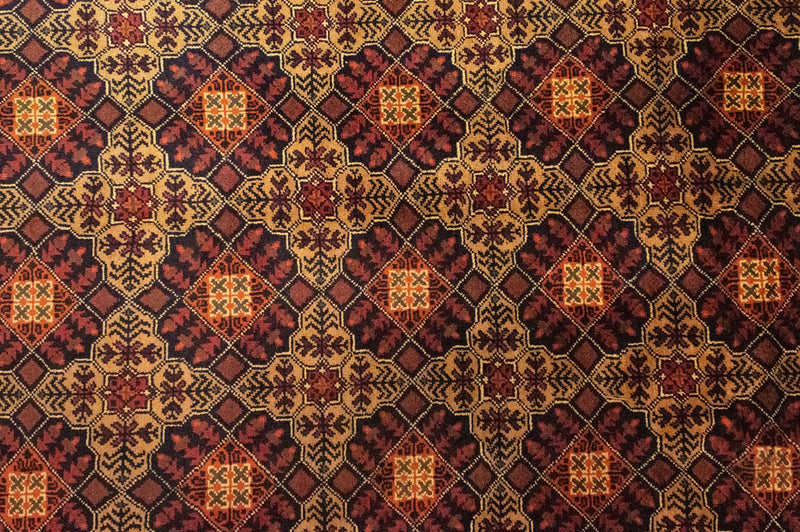 Tapis afghan - 288 x 198 cm - rouge