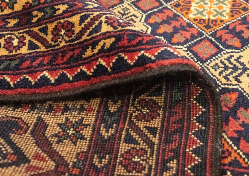 Tapis afghan - 288 x 198 cm - rouge