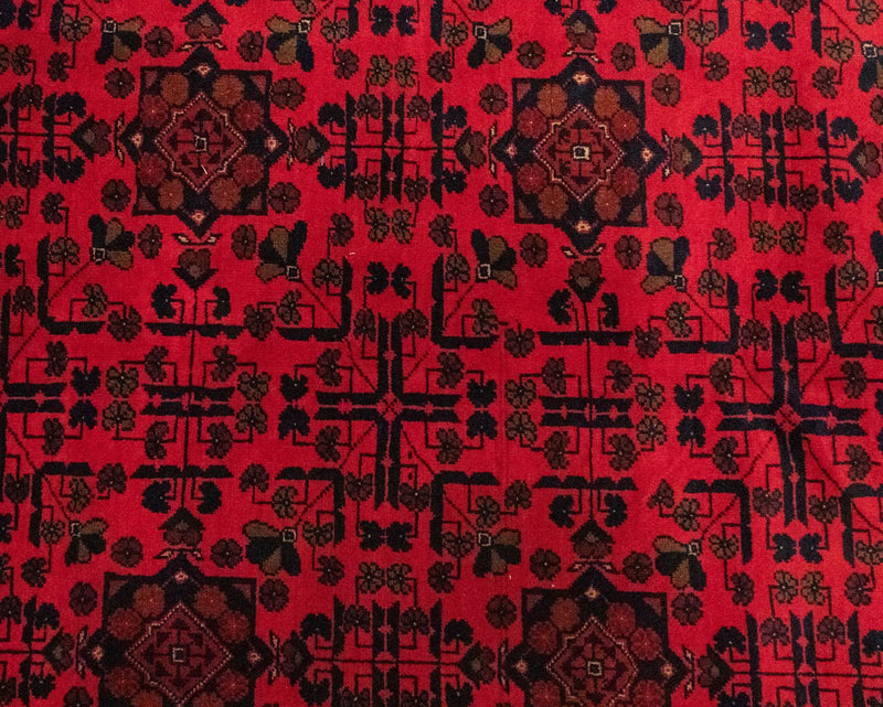 Tapis afghan - Kunduz - 300 x 198 cm - rouge