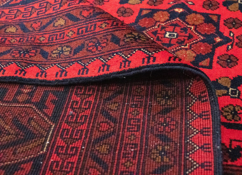 Tapis afghan - Kunduz - 300 x 198 cm - rouge