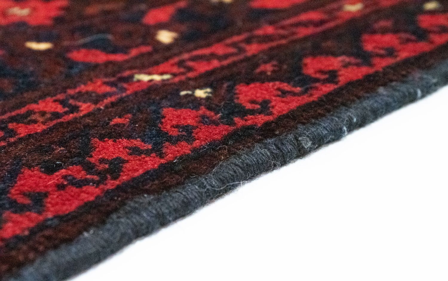Tapis afghan - Kunduz - 286 x 199 cm - rouge