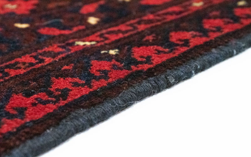 Tapis afghan - Kunduz - 286 x 199 cm - rouge