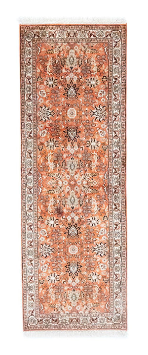 Tapis de couloir Tapis en soie - Soie du Cachemire - 177 x 61 cm - orange