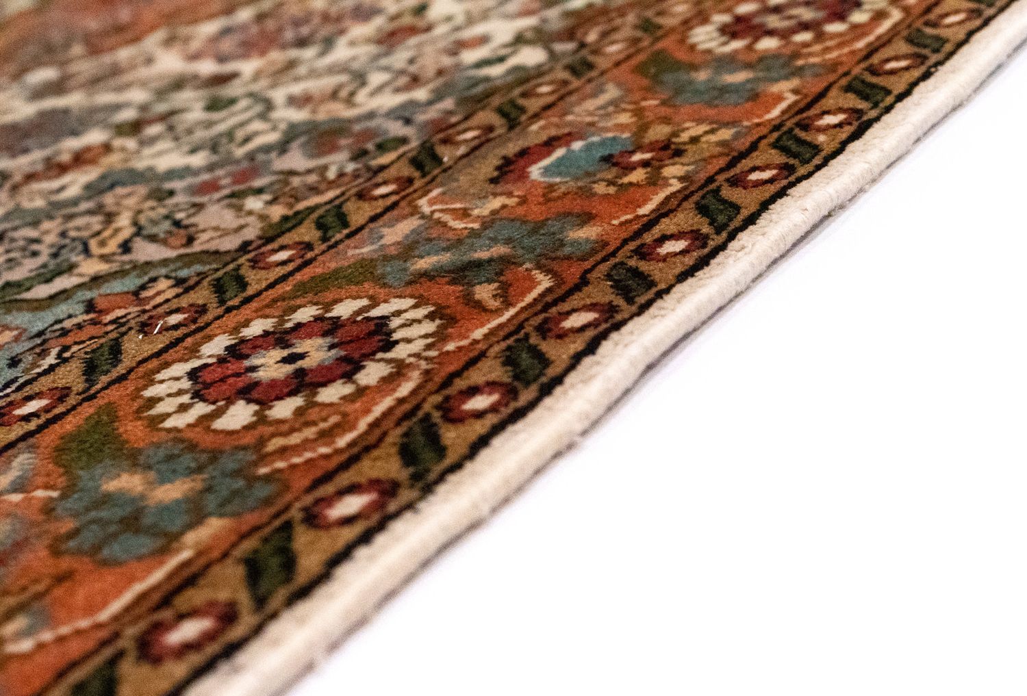 Tapis en soie - Soie du Cachemire - 120 x 80 cm - beige