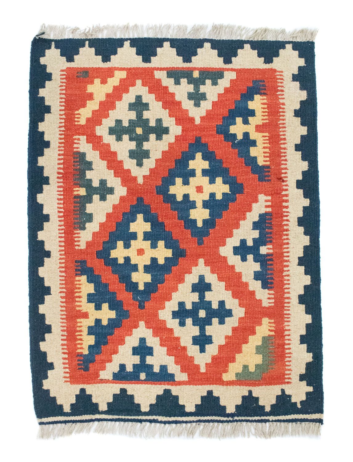 Tapis Kelim - Oriental - 87 x 64 cm - orange