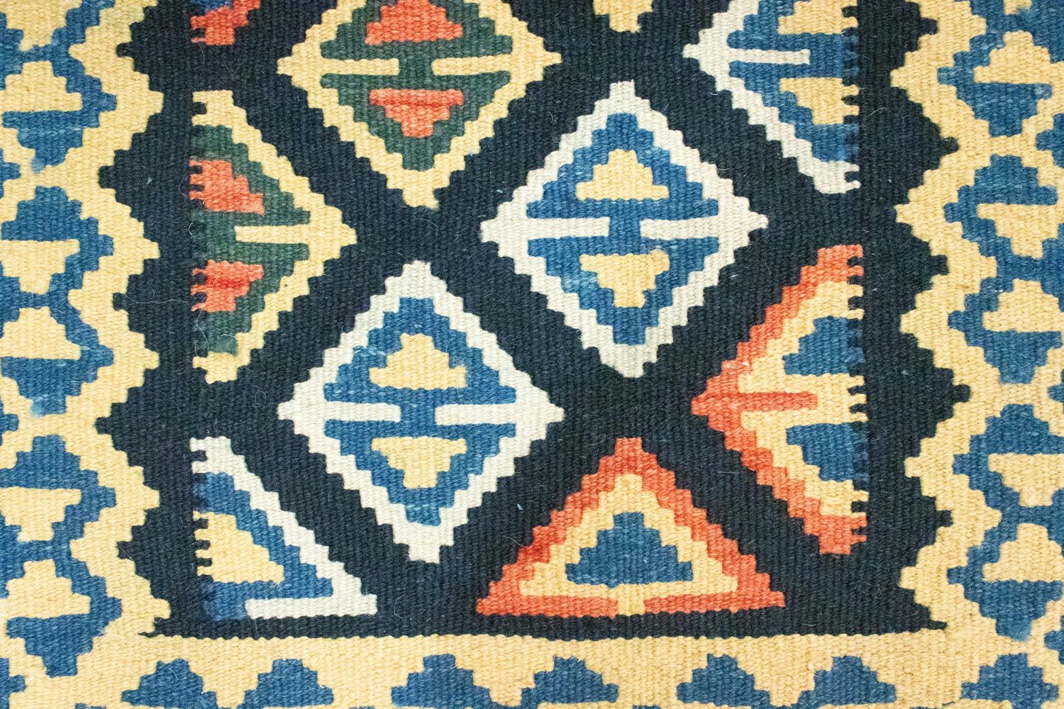 Tapis Kelim - Oriental - 90 x 60 cm - bleu