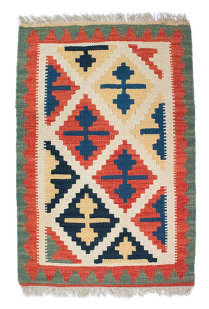 Tapis Kelim - Oriental - 93 x 61 cm - orange