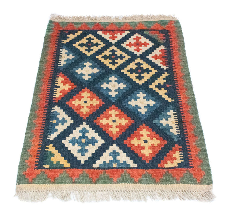 Tapis Kelim - Oriental - 95 x 65 cm - bleu