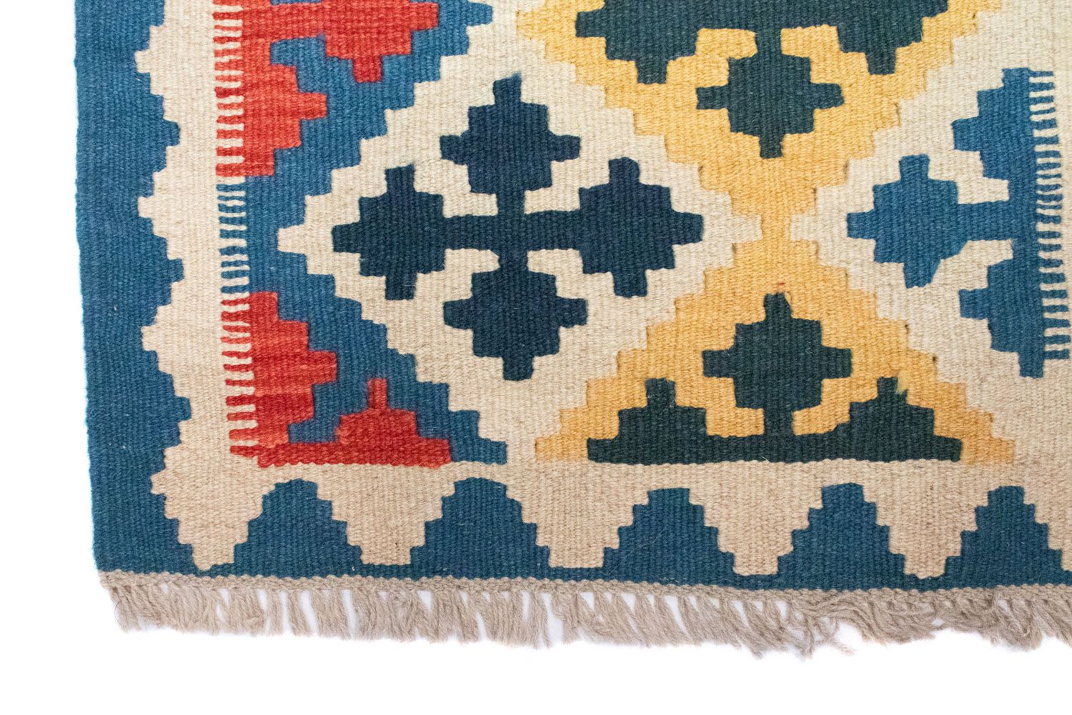 Tapis Kelim - Oriental - 86 x 61 cm - bleu