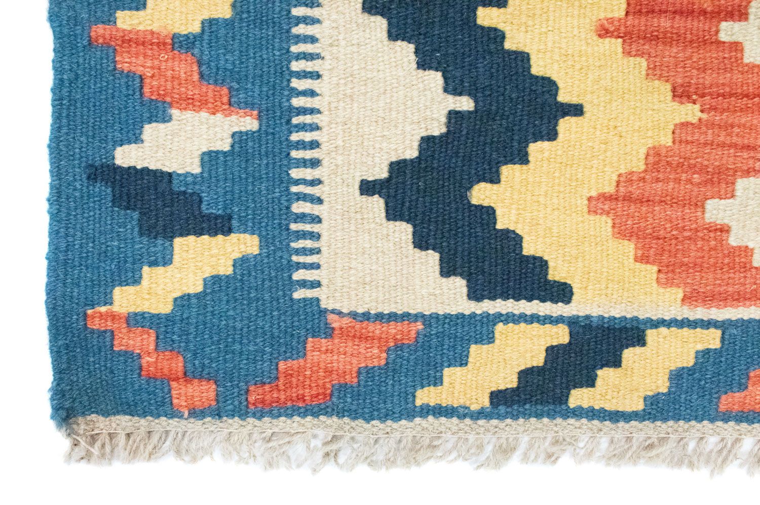 Tapis Kelim - Oriental - 91 x 61 cm - bleu