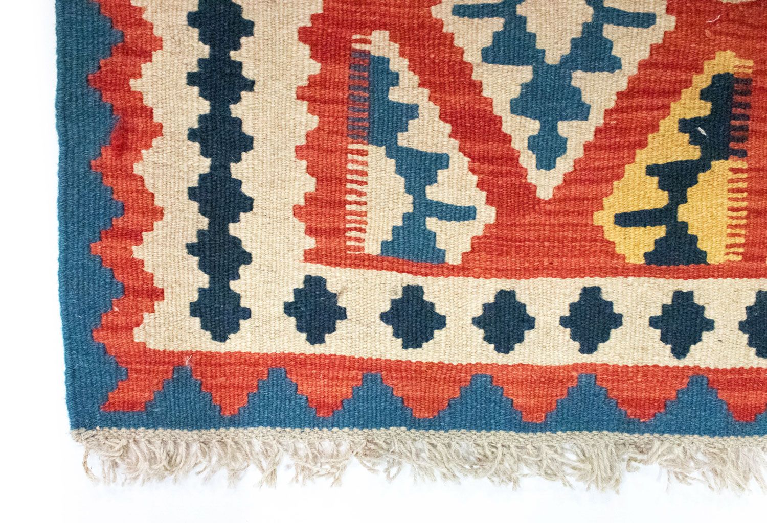 Tapis Kelim - Oriental - 93 x 67 cm - bleu