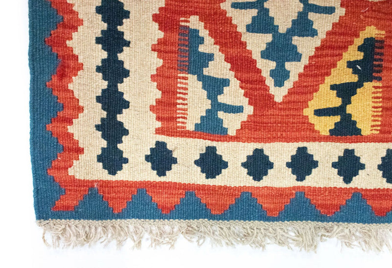 Tapis Kelim - Oriental - 93 x 67 cm - bleu