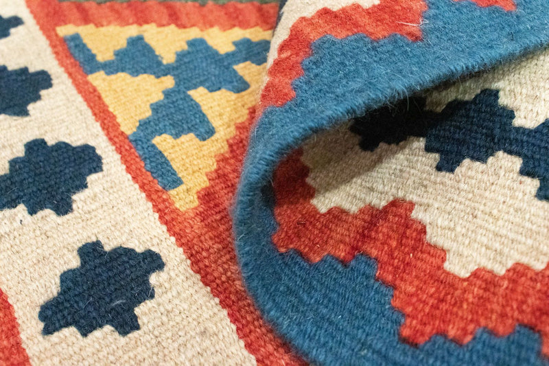 Tapis Kelim - Oriental - 93 x 67 cm - bleu