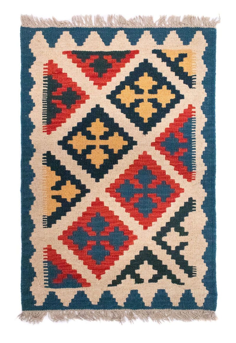 Tapis Kelim - Oriental - 90 x 60 cm - multicolore