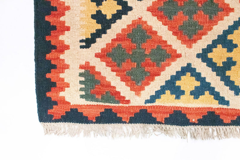 Tapis Kelim - Oriental - 95 x 65 cm - orange