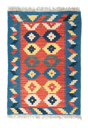 Tapis Kelim - Oriental - 87 x 62 cm - orange