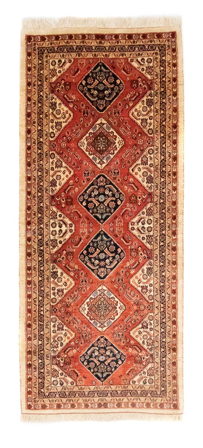 Tapis de couloir Tapis persan - Nomadic - 249 x 96 cm - rouge