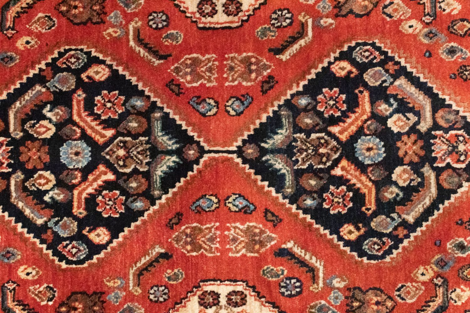 Tapis de couloir Tapis persan - Nomadic - 249 x 96 cm - rouge