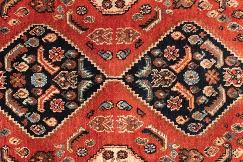 Tapis de couloir Tapis persan - Nomadic - 249 x 96 cm - rouge