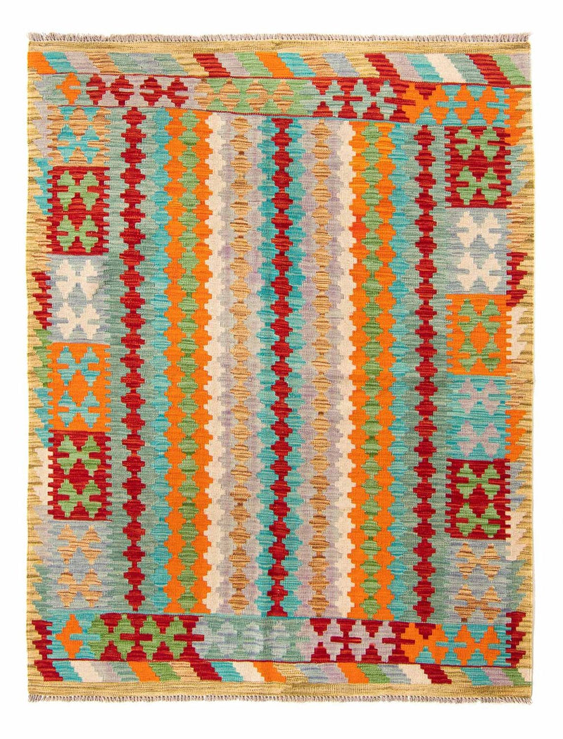 Tapis Kelim - Splash - 200 x 153 cm - multicolore