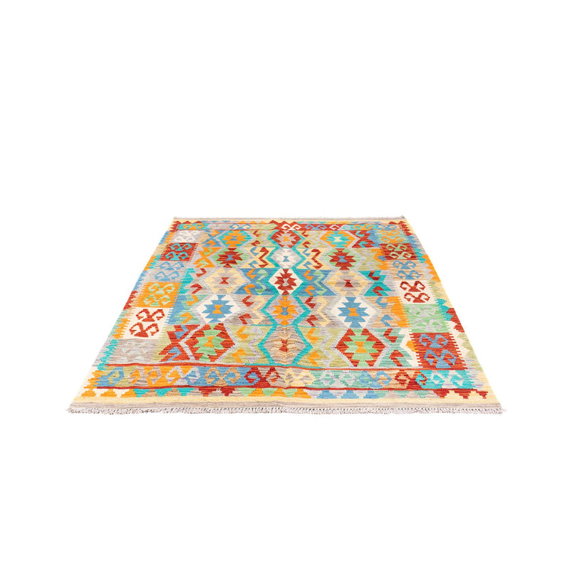 Tapis Kelim - Splash - 203 x 152 cm - multicolore