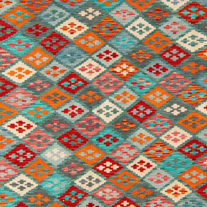 Tapis Kelim - Splash - 305 x 202 cm - multicolore