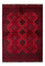 Tapis afghan - Kunduz - 199 x 126 cm - rouge foncé