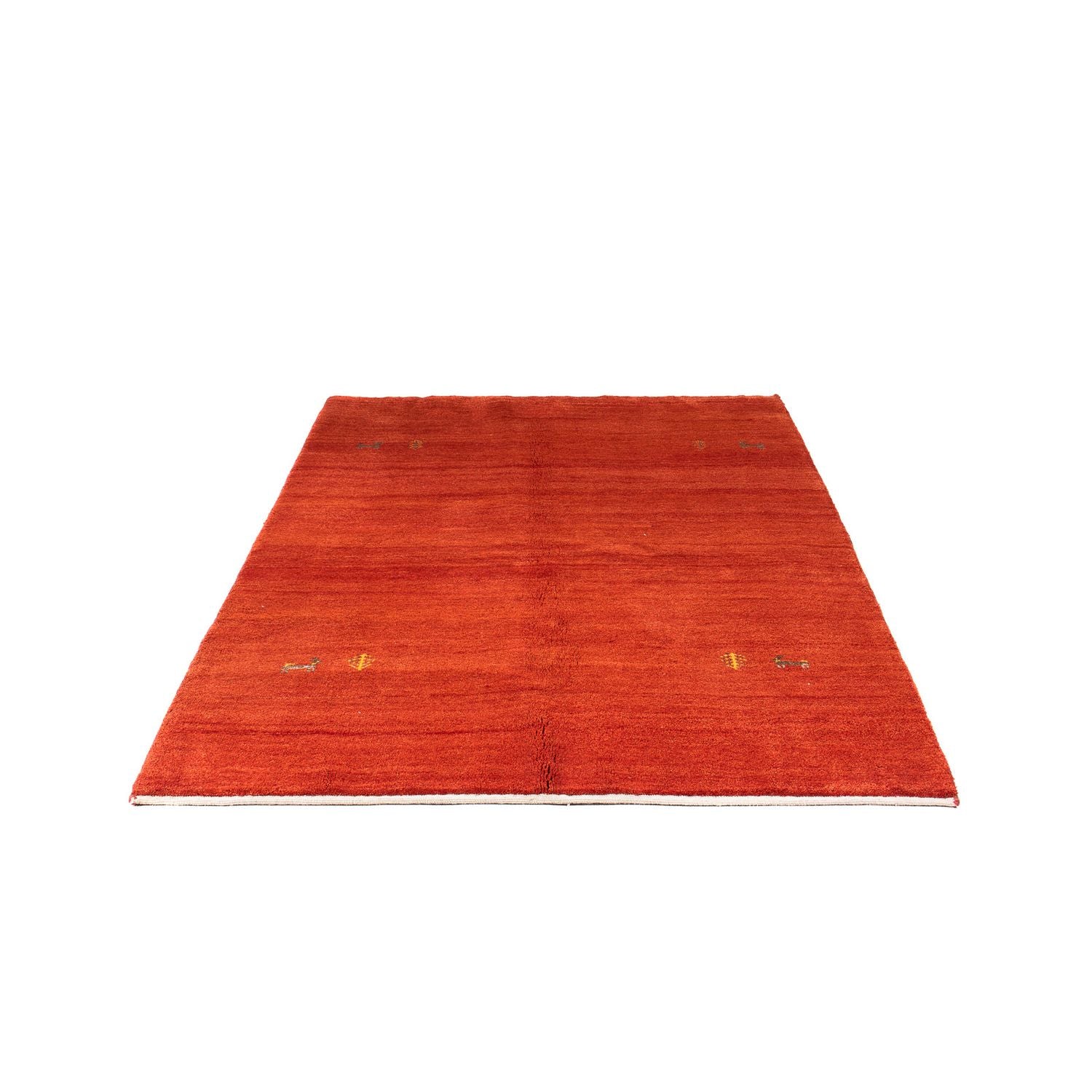 Tapis Gabbeh - Loribaft Persan - 182 x 130 cm - rouge foncé