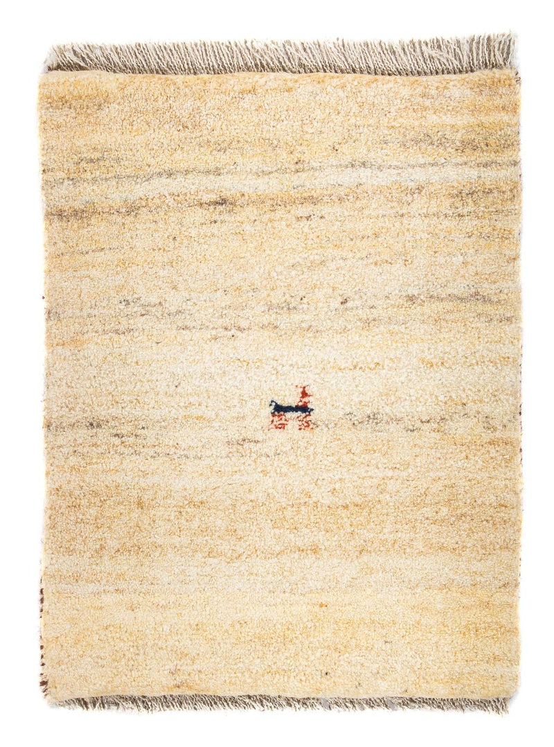 Tapis Gabbeh - Loribaft Persan - 60 x 40 cm - beige