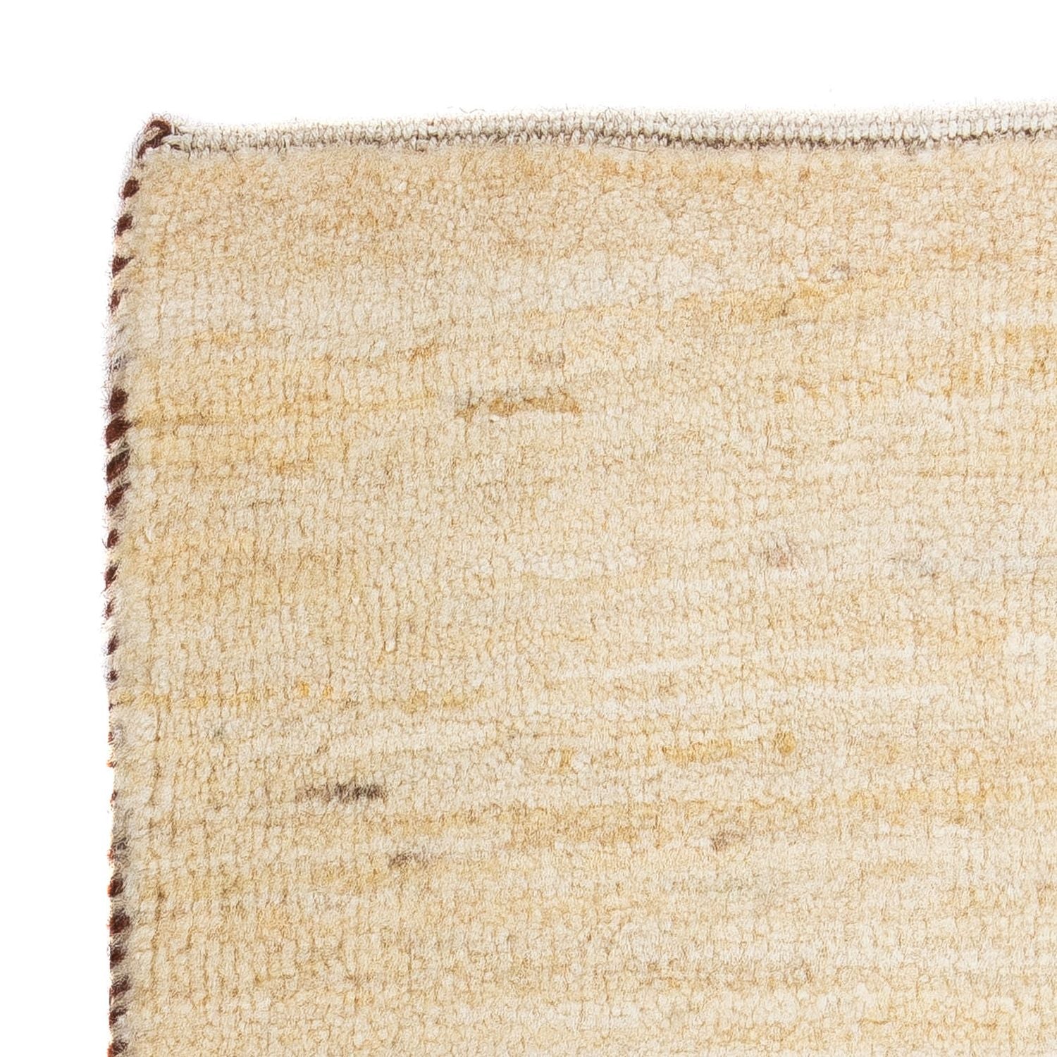 Tapis Gabbeh - Loribaft Persan carré  - 45 x 40 cm - beige