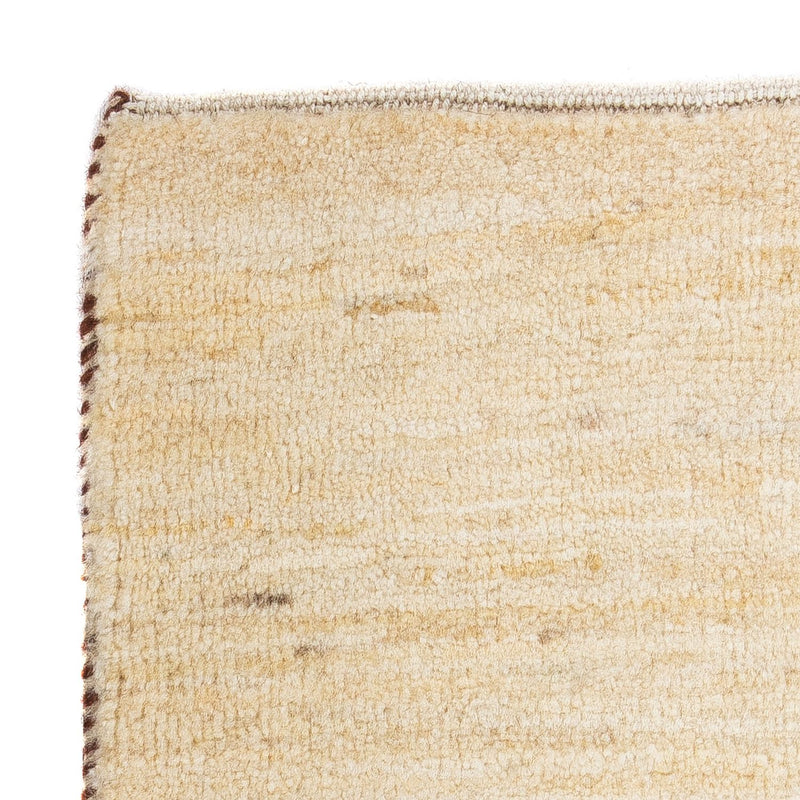 Tapis Gabbeh - Loribaft Persan carré  - 45 x 40 cm - beige