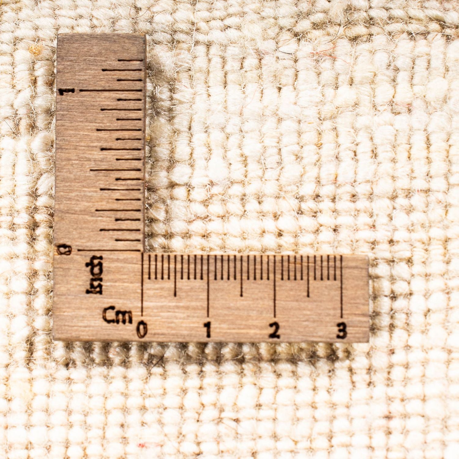 Tapis Gabbeh - Loribaft Persan carré  - 45 x 40 cm - beige