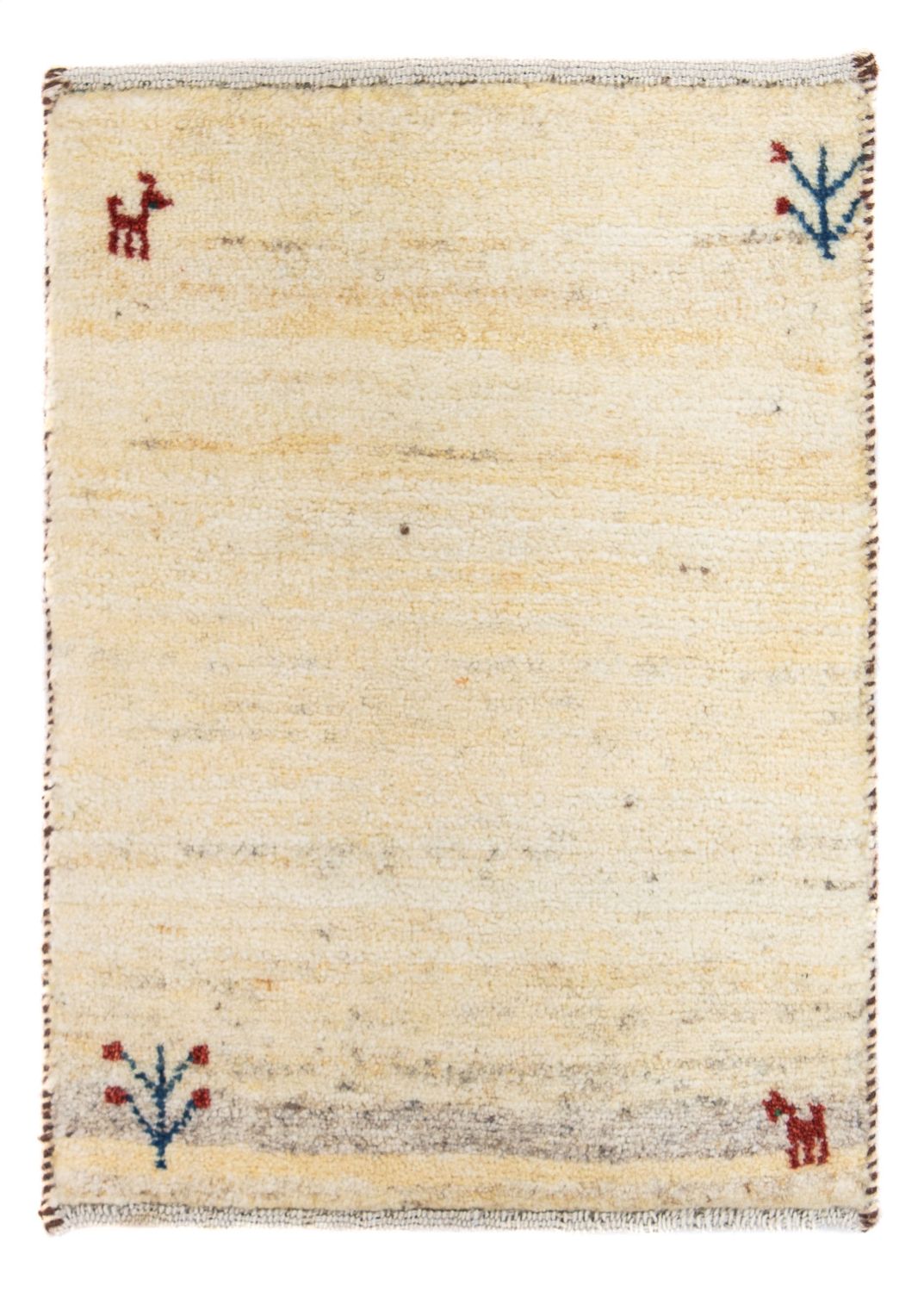 Tapis Gabbeh - Loribaft Persan - 60 x 40 cm - beige