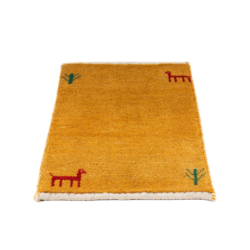 Tapis Gabbeh - Loribaft Persan - 60 x 40 cm - orange