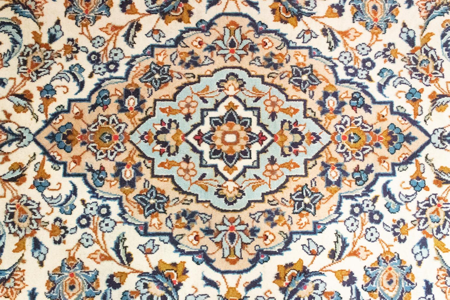Tapis persan - Keshan - 309 x 195 cm - bleu