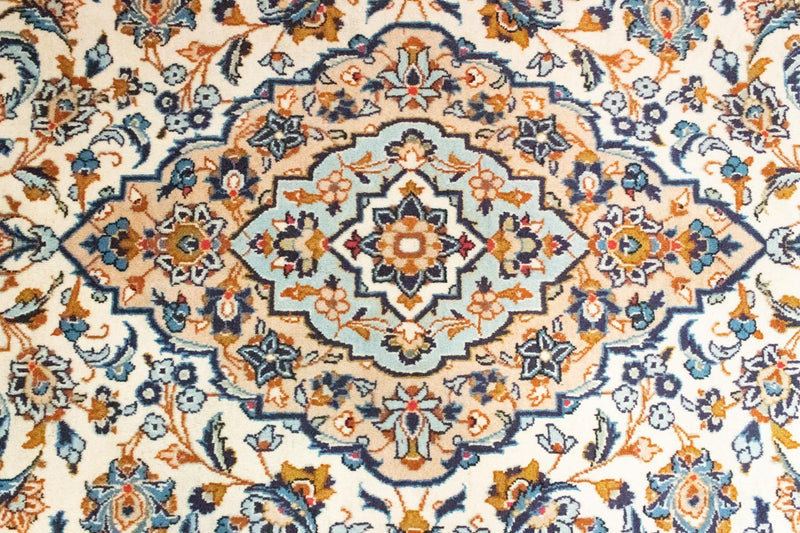 Tapis persan - Keshan - 309 x 195 cm - bleu
