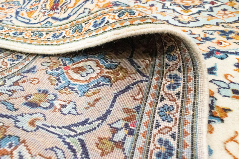 Tapis persan - Keshan - 309 x 195 cm - bleu