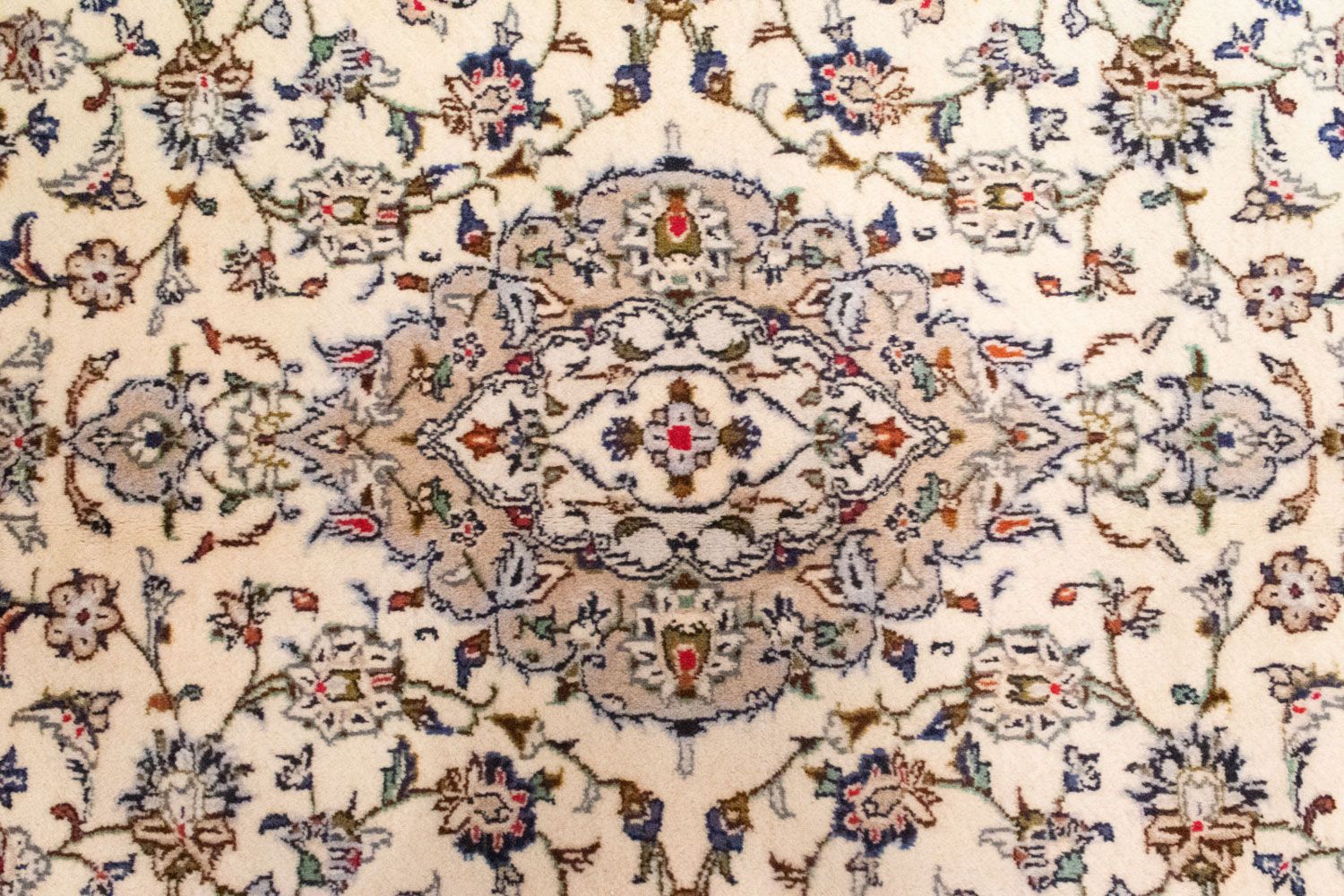 Tapis persan - Keshan - 298 x 194 cm - beige