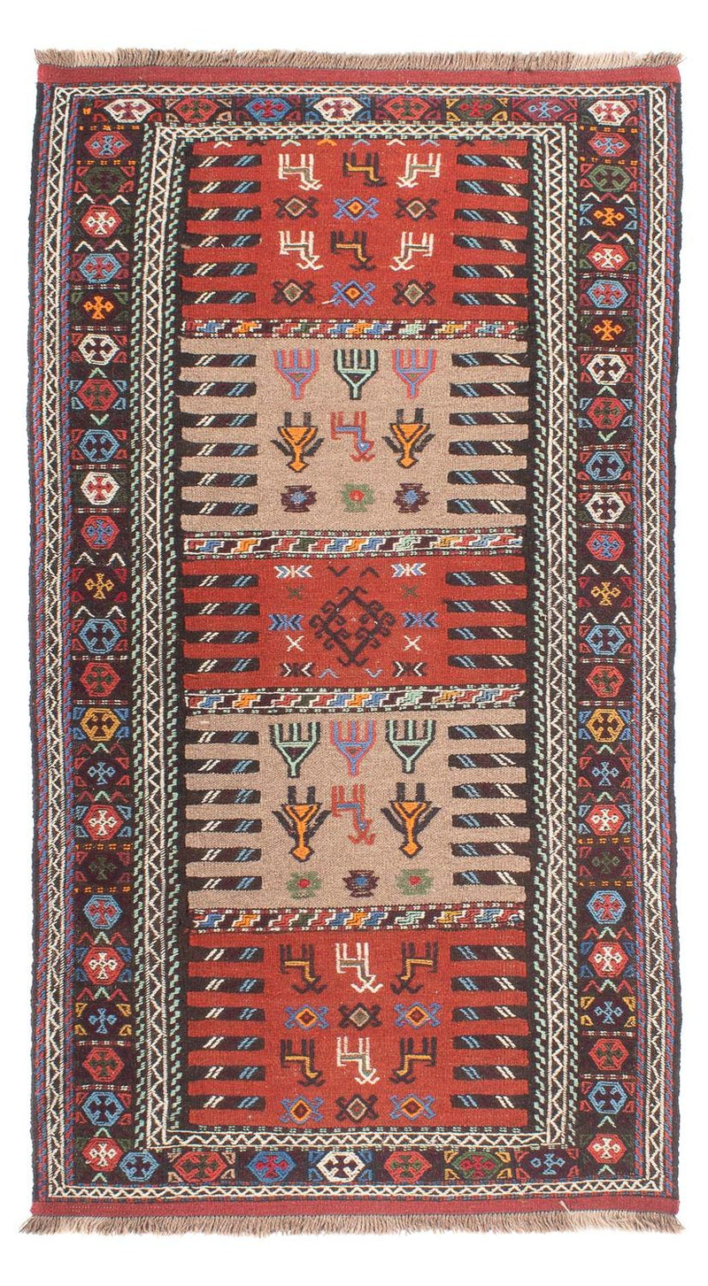 Läufer Kelim - Oriental - 200 x 100 cm - mehrfarbig