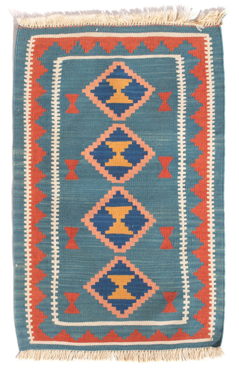 Tapis Kelim - Oriental - 96 x 63 cm - multicolore